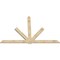 Ekena Millwork Kennewick Rough Sawn Timber Gable Bracket, Douglas Fir, 108"W x 72"H x 2"D x 6"F, 16/12 Pitch GBW108X72X0206KEN00RDF - alternate 5